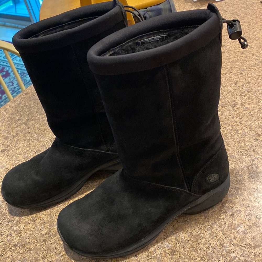 Merrell Primo Chill Black Suede Boots Fuzzy Lined Uppers 8 (No Innersoles)Winter